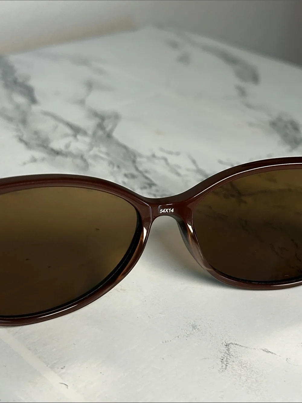 Salsa S705 Brown Oval Cat-Eye Sunglasses Geometric Arms 54-14-135 NWT